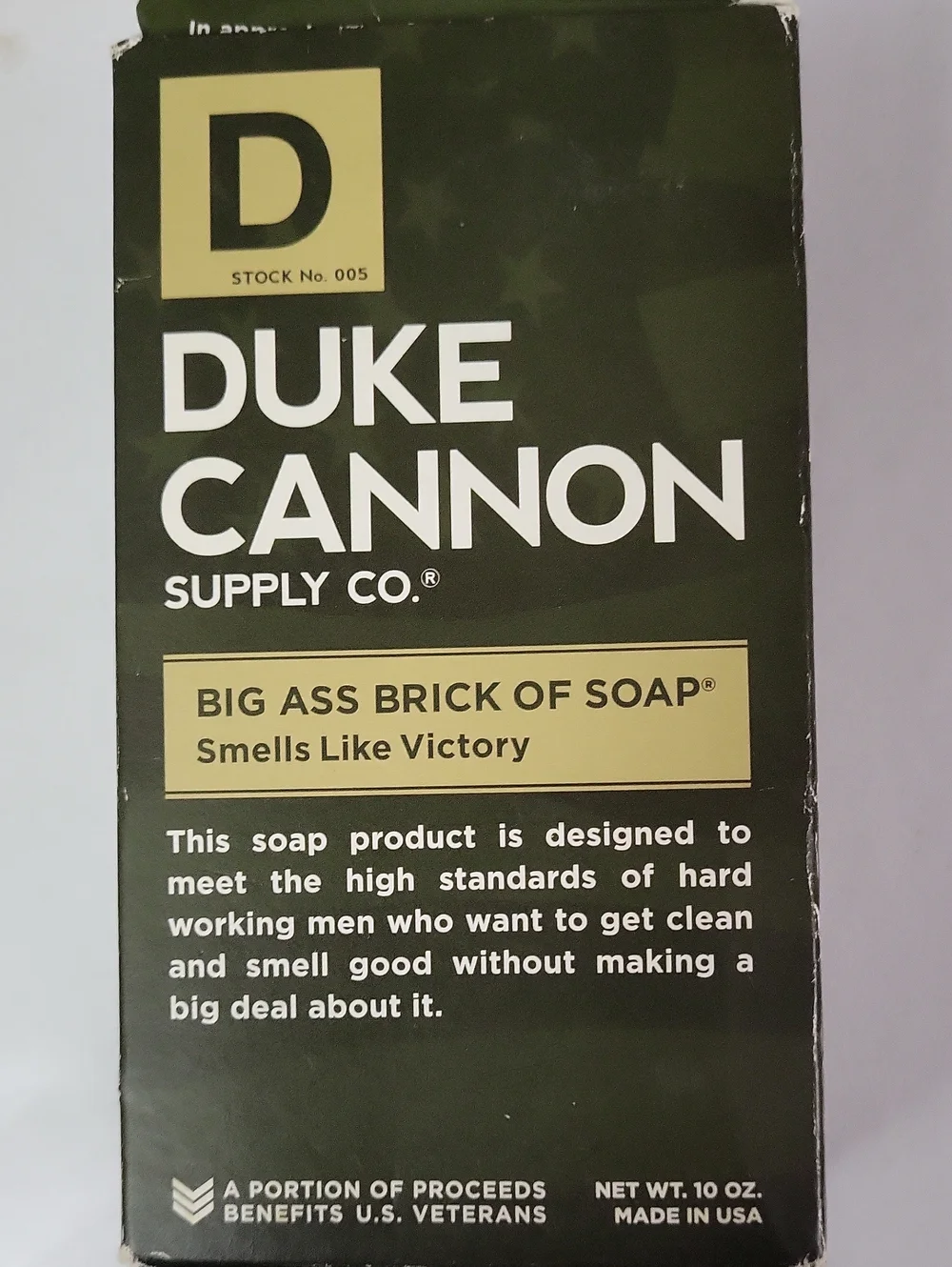 Duke Cannon Big Ass Brick of Soap - Olive Green